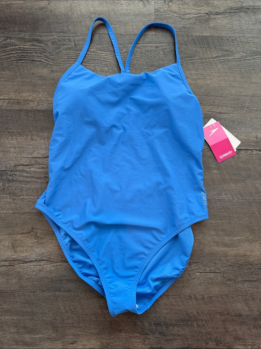 Speedo XL Sevres Blue/Aqua One-Piece Swimsuit